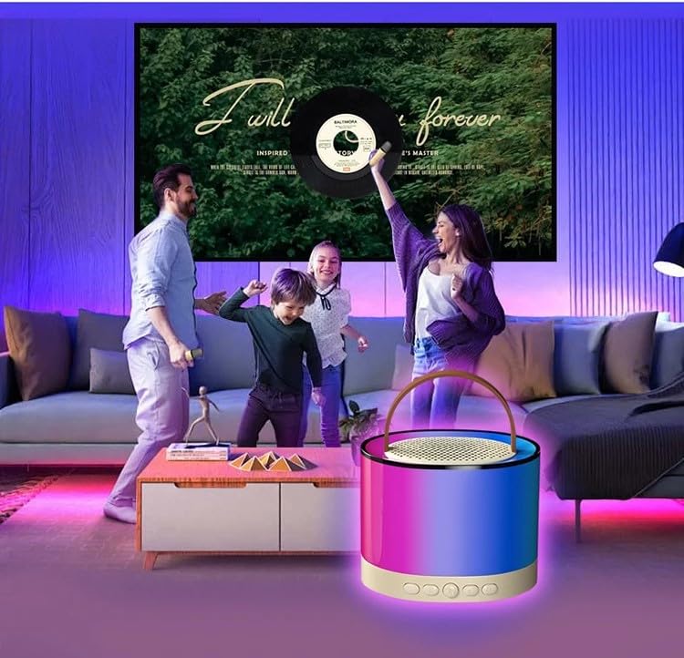 Kidara™ 2025 Glow Tune New Karaoke Machine for Kids 4-12 Years Toys Gifts for Girls Boys Ages 3 4, 5, 6, 7, 8, 9, 10, 12 +Year Birthday Gift (Multicolor) - Image 4