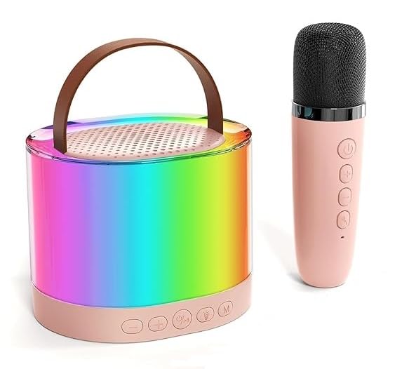 Kidara™ 2025 Glow Tune New Karaoke Machine for Kids 4-12 Years Toys Gifts for Girls Boys Ages 3 4, 5, 6, 7, 8, 9, 10, 12 +Year Birthday Gift (Multicolor) - Image 1