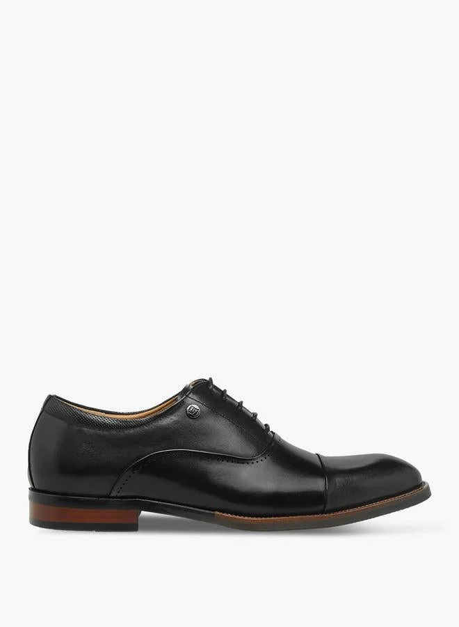 دوتشيني Men Lace-Up Leather Oxford Shoes