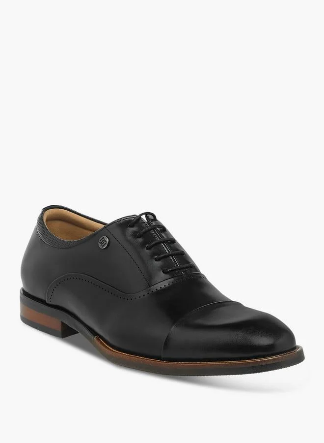 دوتشيني Men Lace-Up Leather Oxford Shoes
