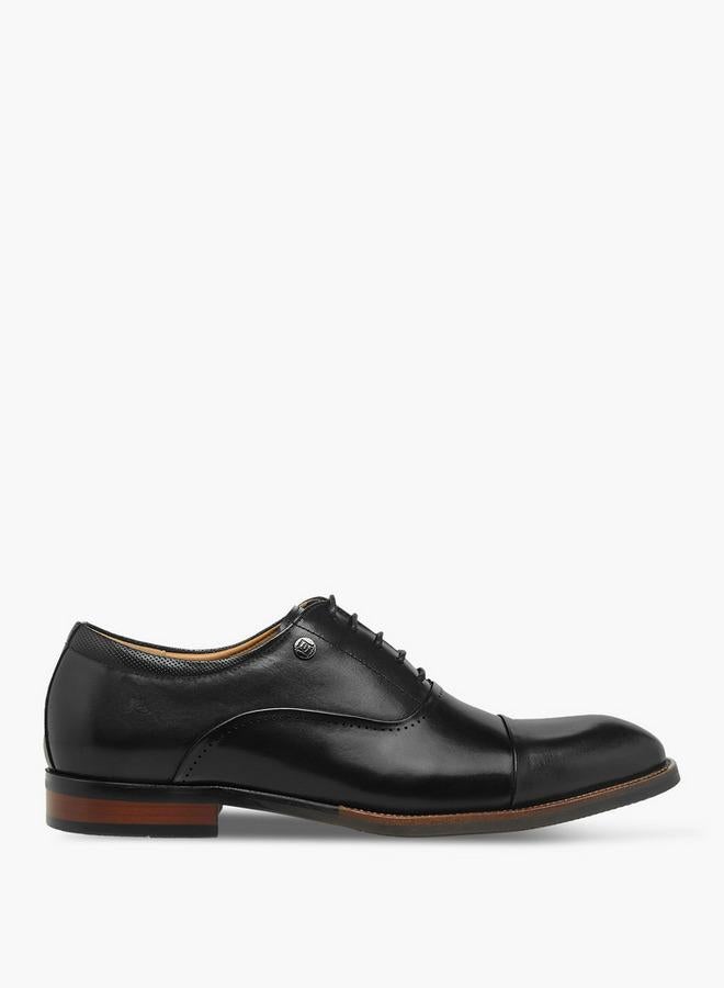 DUCHINI Men Lace-Up Leather Oxford Shoes - Image 3