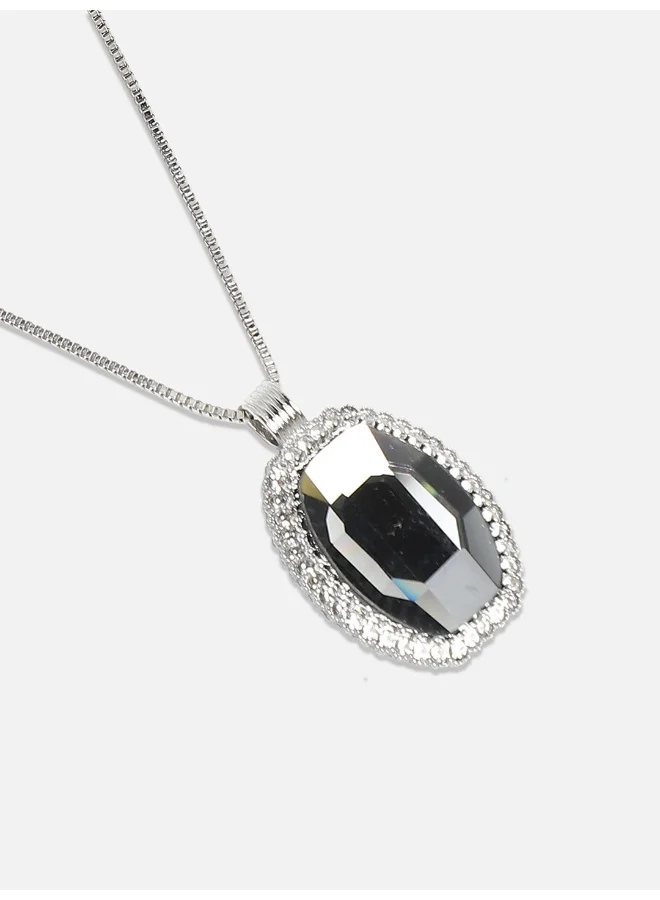 SOHI Victorian Crystal Artificial Pendant Necklace Jewellery