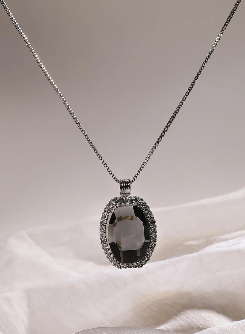 SOHI Victorian Crystal Artificial Pendant Necklace Jewellery