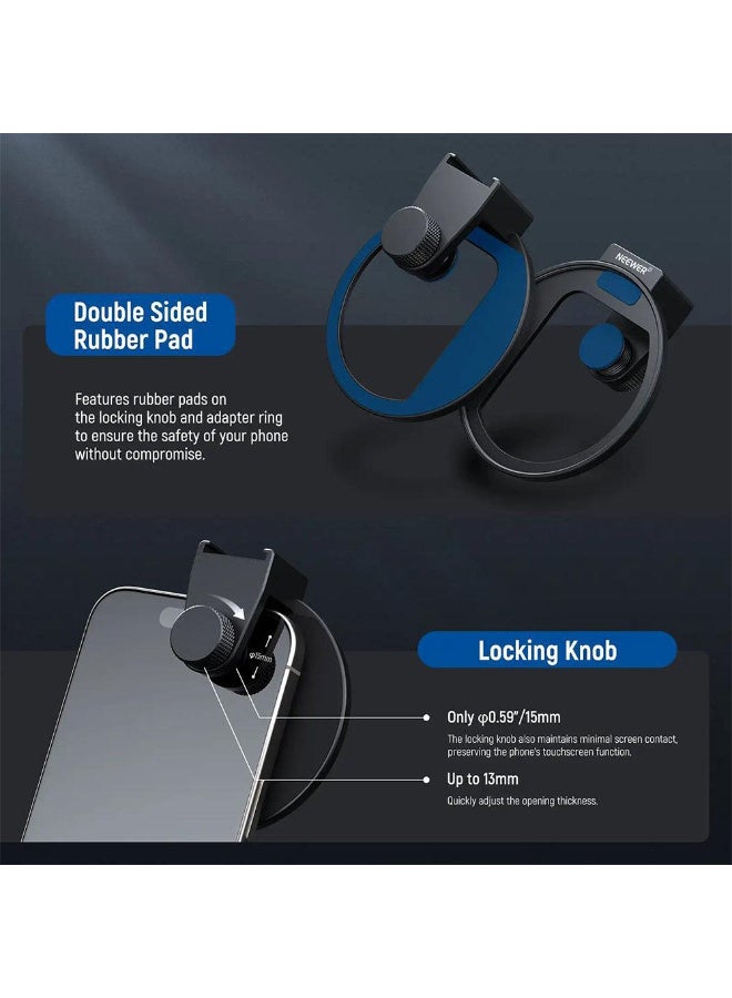 Neewer 67mm Mobile Phone Filter Holder with Top Cold Shoe Mount – Compatible with iPhone 15/14/13/12, No Light Leakage, Supports 67mm Threaded Filters, Large Framework for Unobstructed Camera Use  - Image 4