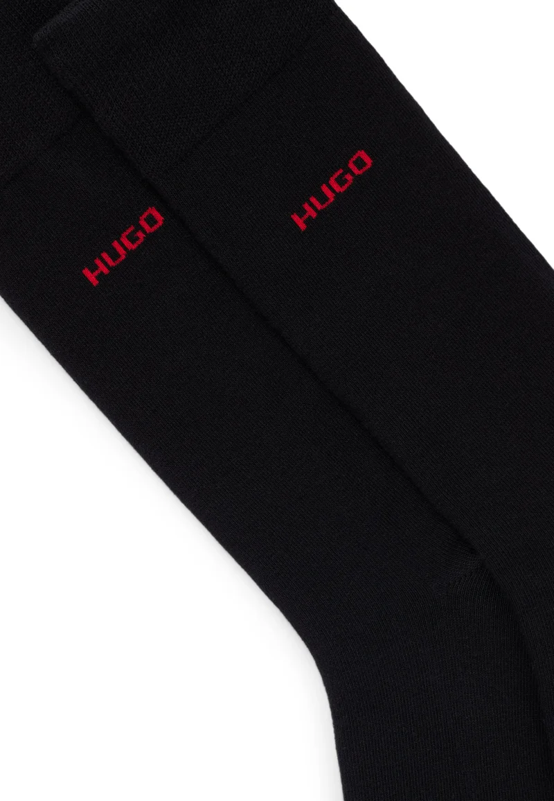 هوجو جوارب قطنية بطول عادي عبوة من قطعتين