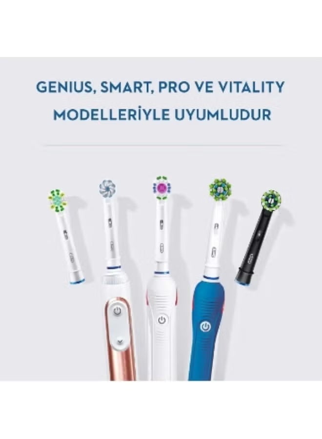 Oral-B Pro Sensitive Clean Electric Toothbrush Head, X-Shaped & Extra Soft Bristles for Gentle Brushing & Plaque Removal, Pack of 4 Toothbrush Heads, White - Image 5