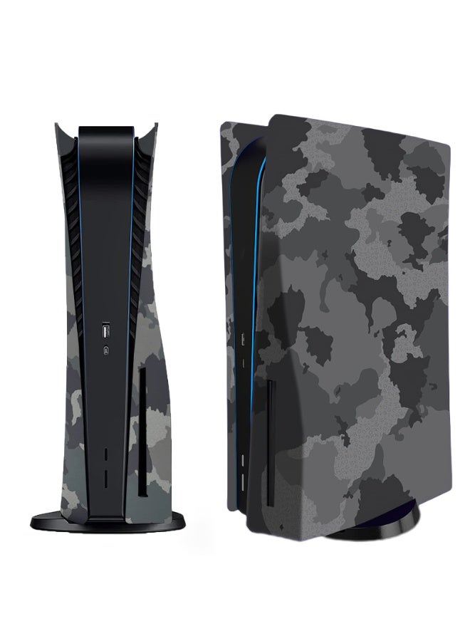 NXT Faceplate Cover Shell for PS5 Disc Edition Console Face Plates, Playstation 5 Accessories Protective Replacement Panels (Gray Camouflage) - Image 1