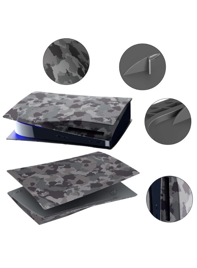 NXT Faceplate Cover Shell for PS5 Disc Edition Console Face Plates, Playstation 5 Accessories Protective Replacement Panels (Gray Camouflage) - Image 4