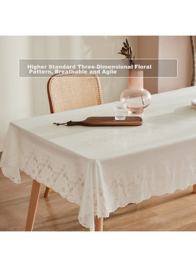 Houseware Qinmei Waterproof And Oil-proof Tablecloth, Pvc Table Mat, Rectangular Coffee Table Cover, Lijing, 135*180cm - Image 3