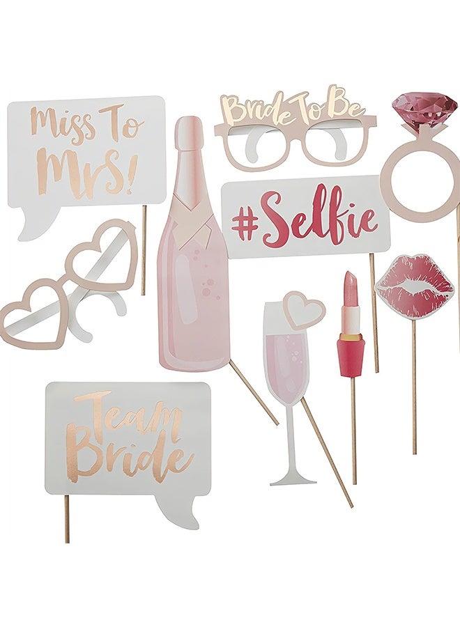 Happy D Party Photo Booth Props, Bachelorette Party Photo Props for Bachelorette Party Decorations, Perfect for Wedding, Engagement, Bridal Shower - Image 1