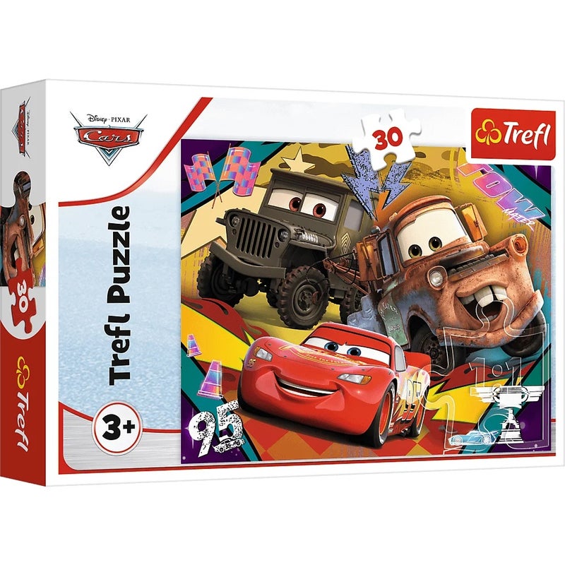 Trefl - Speeding Cars 30 Pieces - 18293 - Image 1