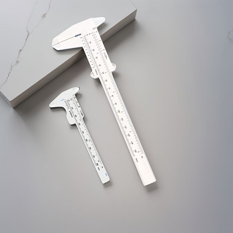 2pcs Microblading Ruler Set 150mm 80mm Eyebrow Positioning Vernier Caliper Tattoo Tool - Image 5