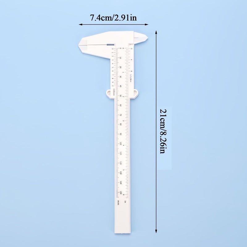 2pcs Microblading Ruler Set 150mm 80mm Eyebrow Positioning Vernier Caliper Tattoo Tool - Image 2