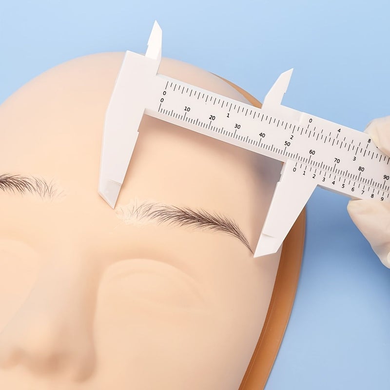 2pcs Microblading Ruler Set 150mm 80mm Eyebrow Positioning Vernier Caliper Tattoo Tool - Image 4