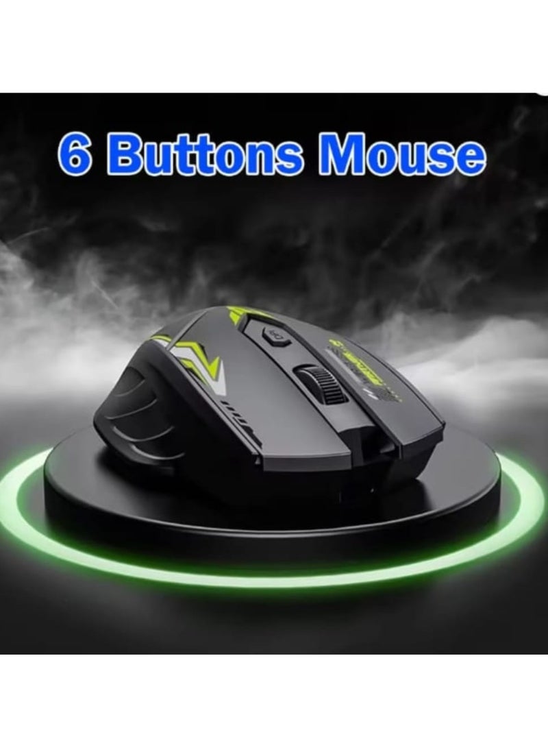 Bluetooth 5.4 Dual-Mode Wireless Mouse – 2.4G & Bluetooth Connectivity, 6-Button Rechargeable Gaming Mouse, 1600DPI Adjustable for PC, Laptop & MacBook - Image 5