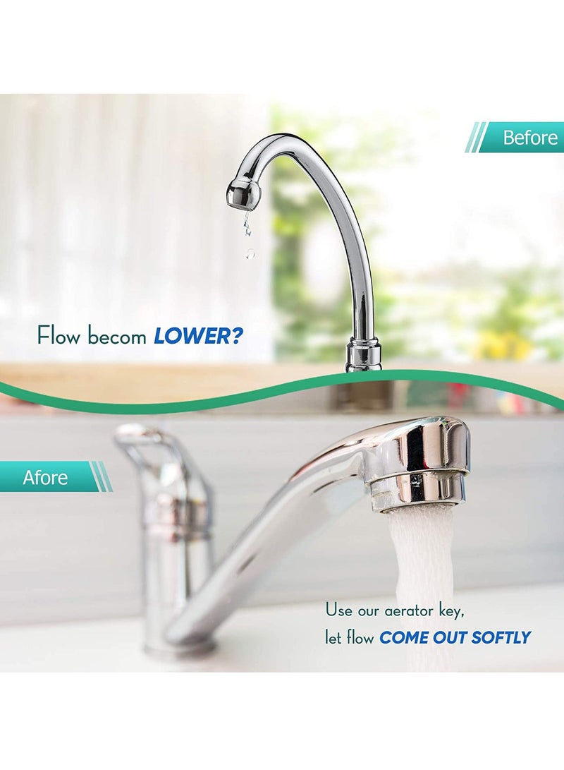 SYOSI Faucet Aerator Key Removal Wrench Tool with 5 Sizes M16.5 18.5 21.5 22.5 24 Recessed Aerator Key Sink Aerator Wrenches for Cache Aerators Faucet Filter Screen Nozzle Accessories BLUE - Image 5