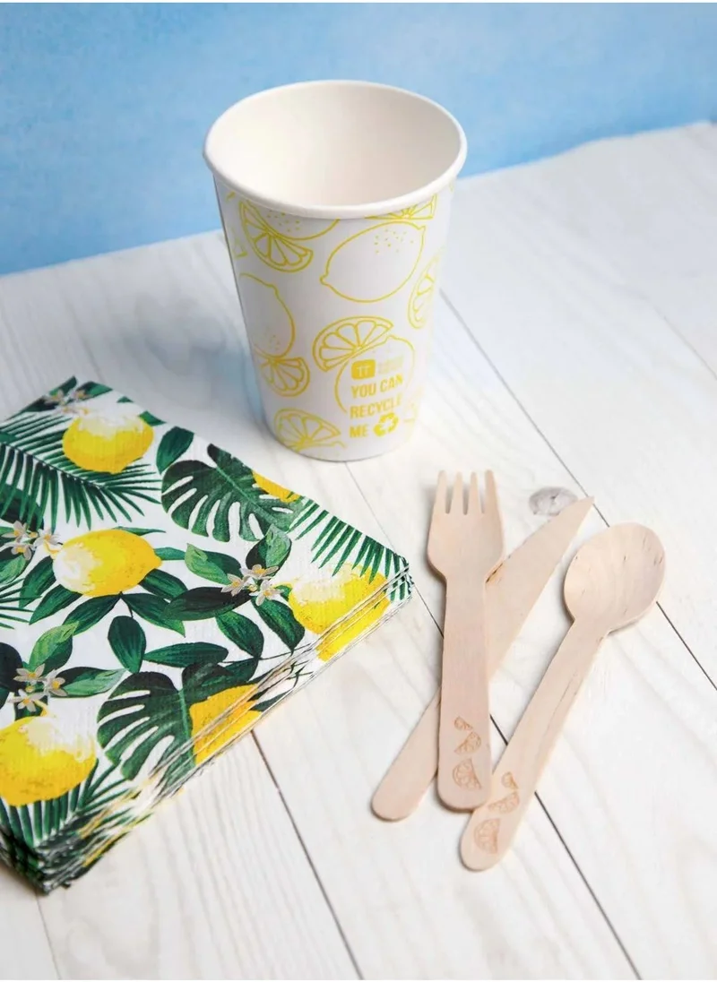 Talking Tables Wooden Cutlery Picnic Set - 6 Sets