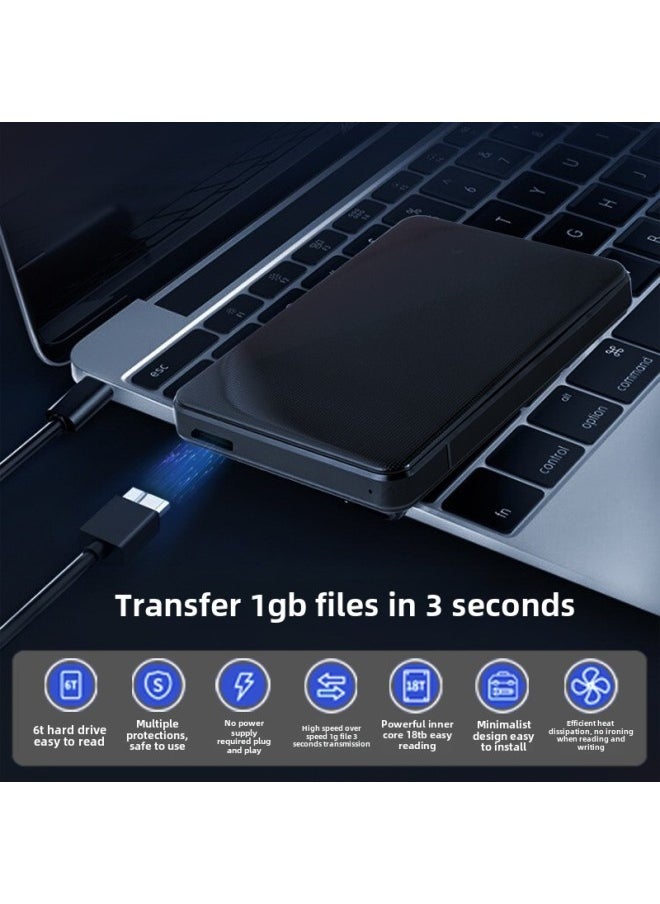 Generic Direct Sales Usb3.0 Black Plastic Hard Drive Box Sata Interface Mechanical Ssd Universal 2.5inch Hard Drive Box-Color:black  - Image 4