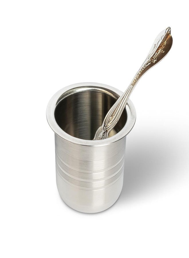 MAYAPURI 100% Stainless Steel Panch Patra with Achmani Pali for All Pooja | Standard Size Pooja Patra Set for Daily Rituals & Festivals - Image 2