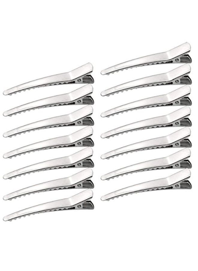 Marrywindix 50 Pack 2.36 Inches Hair Clips, Silver Metal Alligator Hair Pins Teeth Bows Hair Clips Hairdressing Salon Hair Grip Diy Accessories Hairpins For Women, Girls And Hairdresser Sliver - Image 1