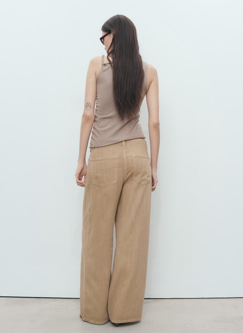 MANGO Asymmetrical Knitted Top With Straps  - Image 2