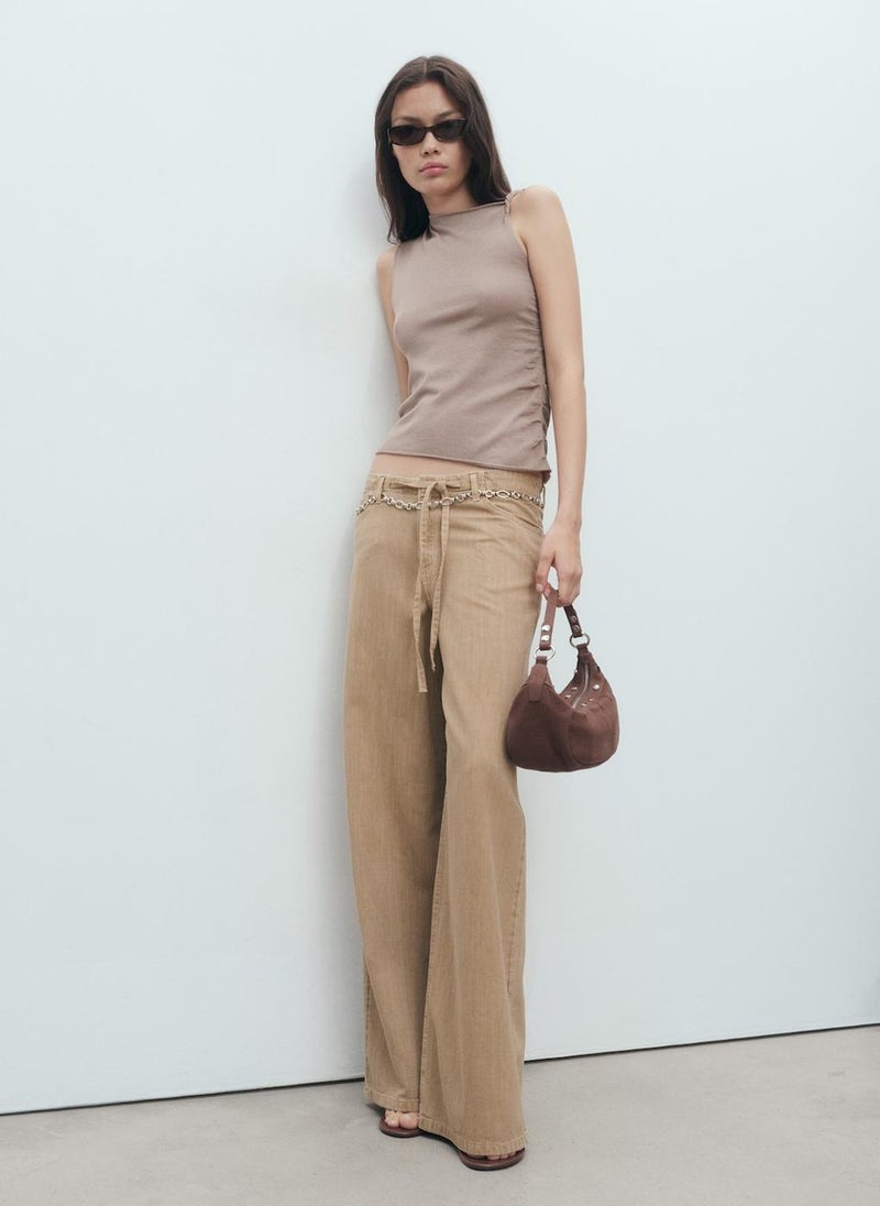 MANGO Asymmetrical Knitted Top With Straps  - Image 5