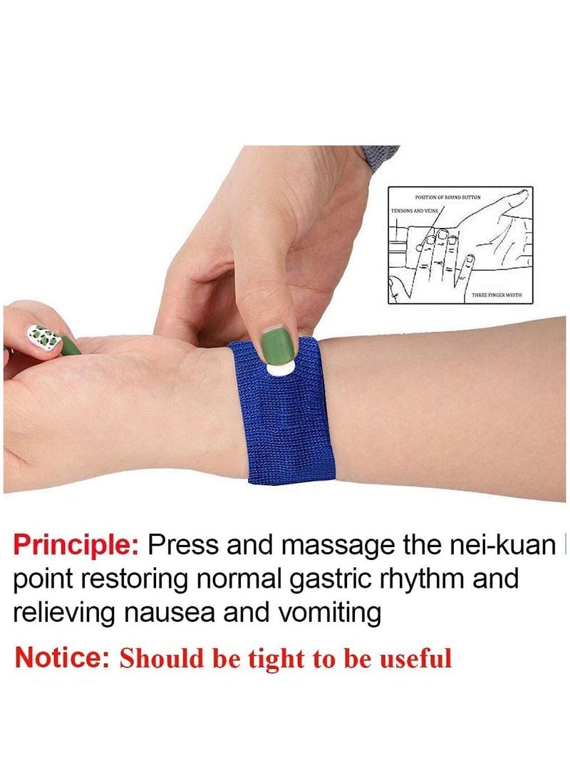 KASTWAVE أساور دوار السفر مع صندوق تخزين أساور دوار الحركة المضادة للغثيان أساور العلاج بالضغط أثناء السفر للبالغين والأطفال البحر الطيران السيارة الحمل 10 قطع - Image 3