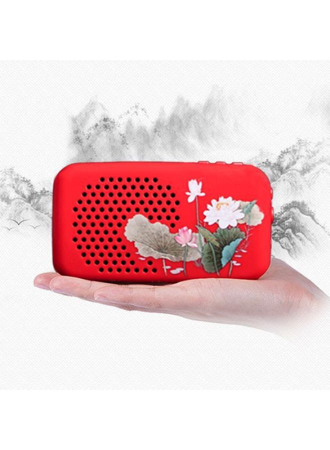 303 Qinyuan Lotus Series Two-color Optional HD Sound Player With Power Supply For Old Man-Memory Capacity:22 In 1  - Image 1
