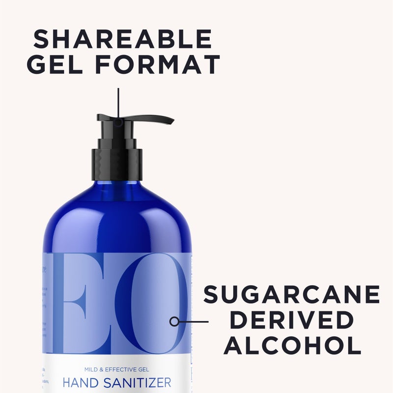 EO Hand Sanitizer Gel, 32 Ounce (Pack of 1), French Lavender, Organic Plant-Based, Botanical Extracts - Image 2