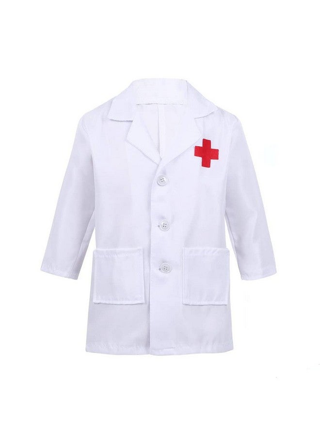 Fancy Agents Best Doctor Polyester Coat Costume for Kids| Doctor Coat with Injection, Stethoscope & Mask| Surgeon Coat for Childs|Lab Coat Costume for Kids (Doctor Coat for Kids 2-4 Years)- Multicolor  - Image 2