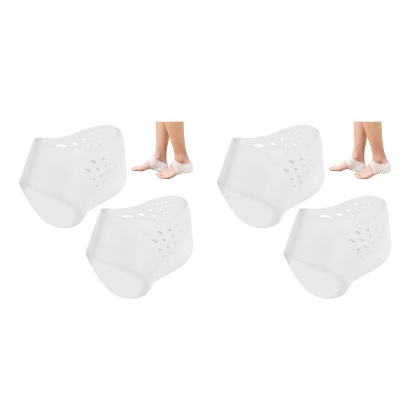 2 Pairs Invisible Height Increase Insoles Inserts Silicone Heightening Insoles Height Increase Inserts - Image 1