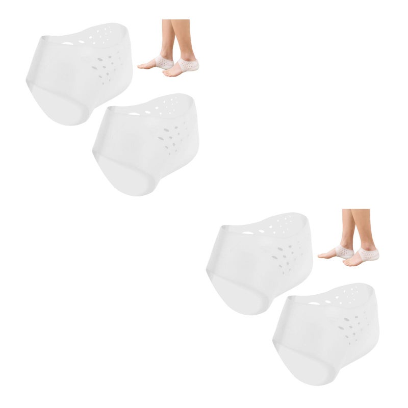 2 Pairs Invisible Height Increase Insoles Inserts Silicone Heightening Insoles Height Increase Inserts - Image 4
