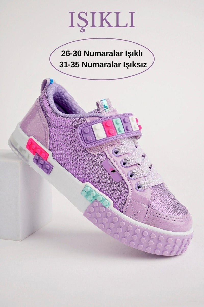 muggo Sonic Lego Laced and Velcro Children's Sneakers  - Image 1