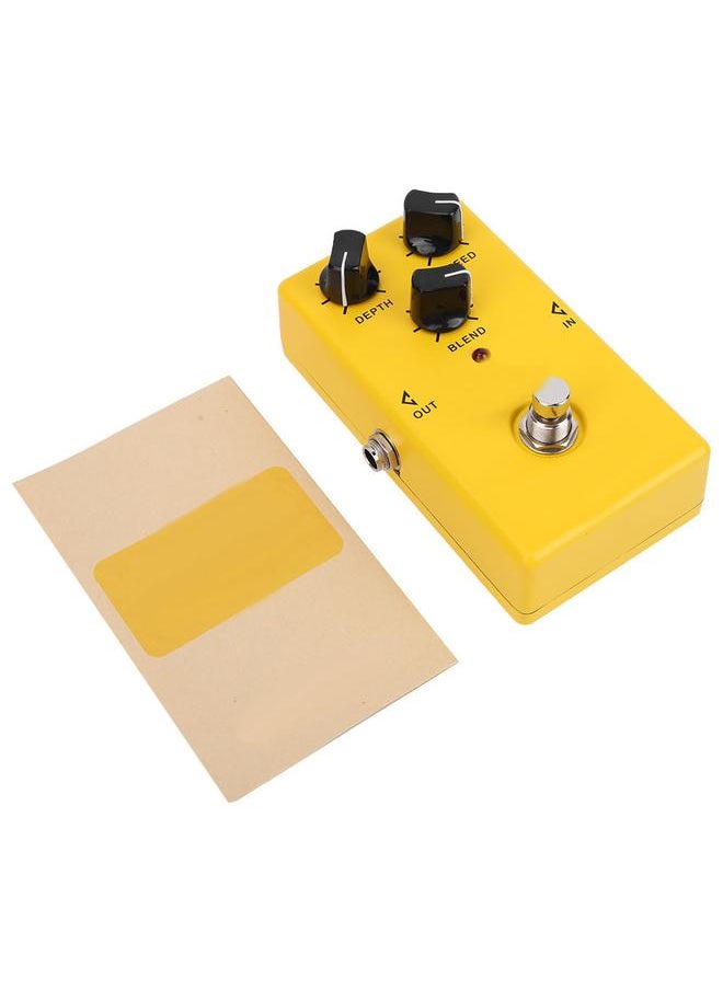 Thoraya Yellow Metal Electric Guitar Effect Pedal Mini Guitar Sound Chorus Effect Pedal Processor  - Image 1