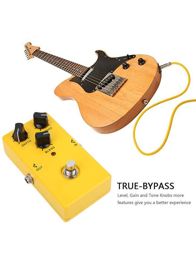 Thoraya Yellow Metal Electric Guitar Effect Pedal Mini Guitar Sound Chorus Effect Pedal Processor  - Image 4