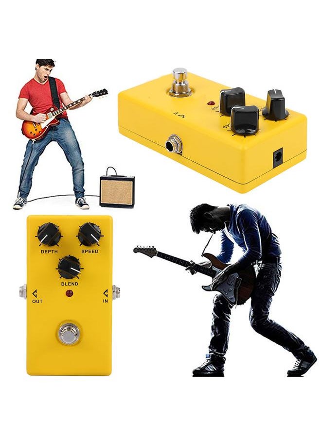 Thoraya Yellow Metal Electric Guitar Effect Pedal Mini Guitar Sound Chorus Effect Pedal Processor  - Image 5