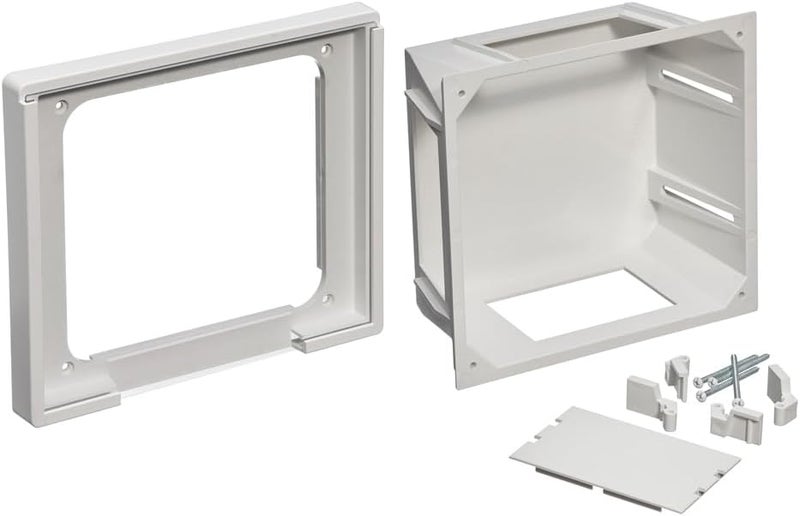 Leviton 47617-RBH WH RECESS ENTNMT BX HI PROFILE CVR