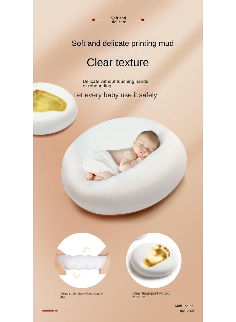 Y&D Newborn Baby Baby One Year Old Commemorative Full Moon Gift Handprint Inkpad Photo Frame - Image 2