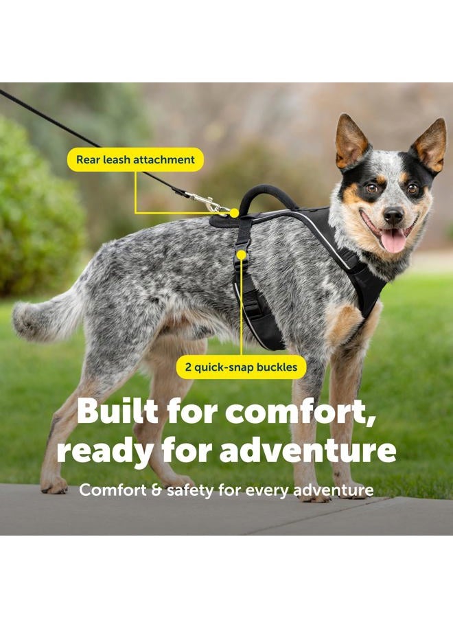 PetSafe EasySport Dog Harness - Padded, Adjustable Dog Harness with Control Handle and Reflective Piping - Great for Active Dogs - from The Makers of The Easy Walk Harness - Medium, Charcoal - Image 4