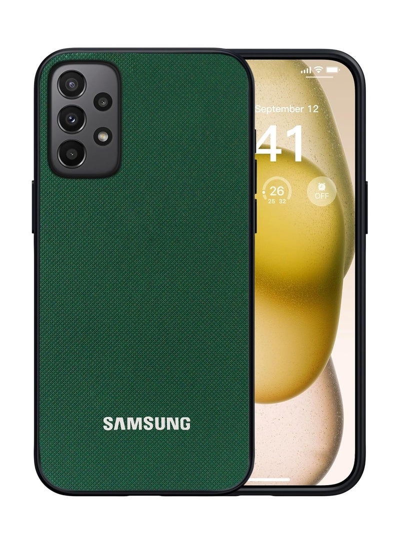 جراب متوافق مع هاتف Samsung Galaxy A73 5G، غطاء حماية مزدوج الطبقات شديد التحمل، مقاوم للصدمات، متين، غير قابل للانزلاق - أخضر