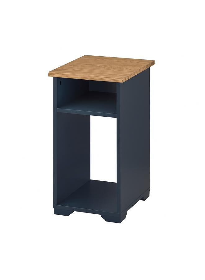 Zaboon Side Table, Black-Blue, 40X32 Cm - Image 1