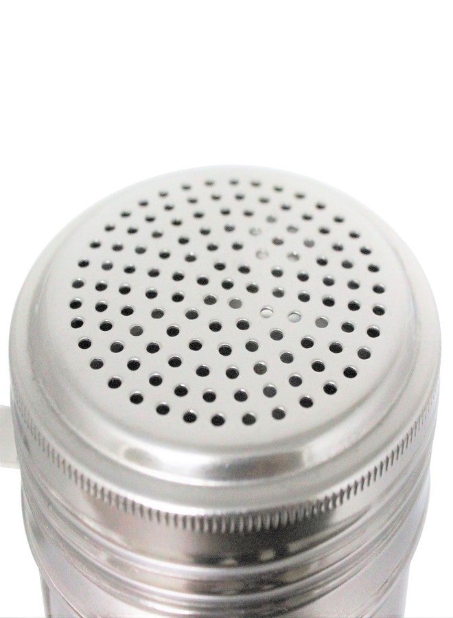 TrueCraftware- 10 oz Stainless Steel Dredge Shakers without Handle Set of 2- Seasonings Spice Shakers Cheese Shakers Chili Flakes Powder Shaker Sugar Spice Cans for Kitchen Cooking Home Restaurant - Image 4