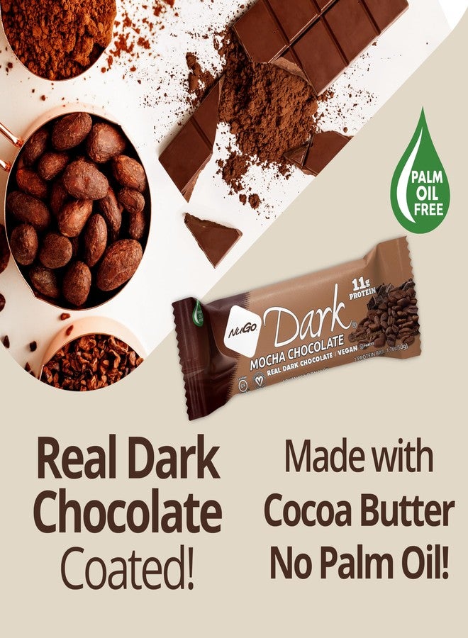 NuGo Dark Variety - Pretzel w/Sea Salt 12 bars & New! Chocolate Almond w/Sea Salt 12 bars, 12g Protein Bar, Vegan, Gluten Free, Non-GMO, Kosher Pareve, 24 count - Image 4