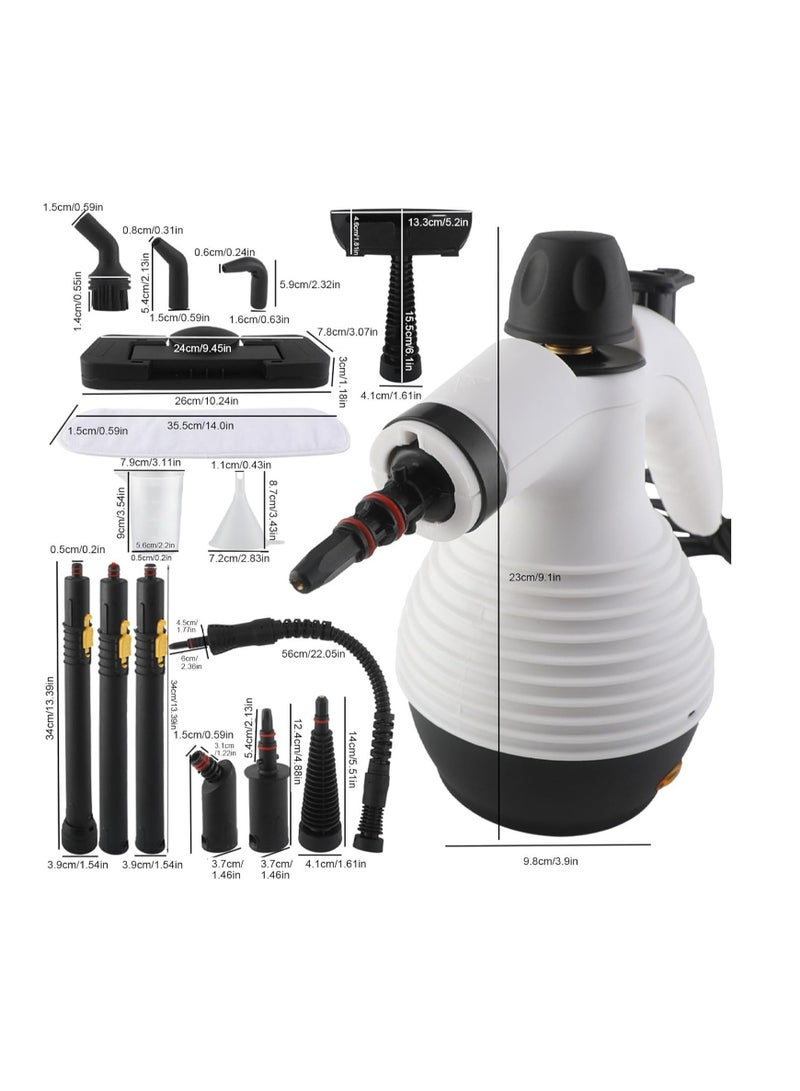 general Portable Steam Cleaner Handheld Steam Cleaner Pressure Steam Cleaner High Efficiency Multi-Purpose Steam Machine For Cleaning Home Kitchen Comes with 16 Accessories - Image 3