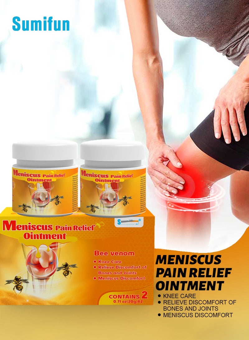 سوميفون كريم لتخفيف آلام الغضروف الهلالي 20 جرام × 2 زجاجة لتخفيف آلام المفاصل تركيبة عشبية كريم تدليك - Image 1