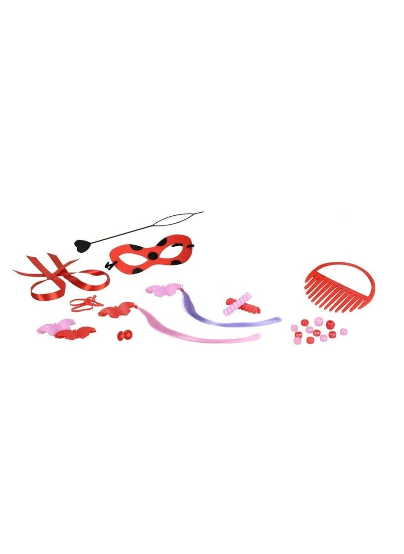 Miraculous Bandai Ladybug Styling Head With Doll Hairdressing Accessories | Toy Hair Styling Doll Head Set For Children | Pretend Hair Salon | Kids Hair Dressing Role Play Sets For Girls  - Image 4