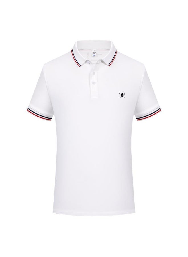 HACKETT LONDON Couples men and women summer breathable lapel short sleeve Polo shirt - Image 3