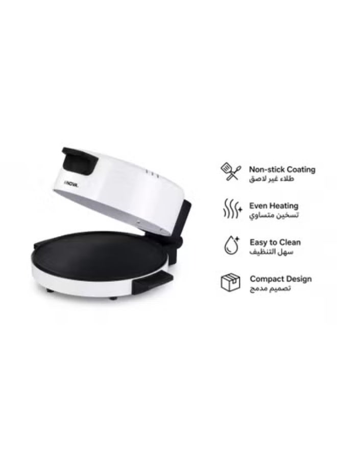 Nova NT-173ABM Arabic Bread Maker 1800W, 30cm Large Cooking Plate, Electric Flatbread Maker, Non-Stick Roti & Chapati Maker, Puffy Soft Bread Cooker, Homemade Flatbread Machine - Image 4