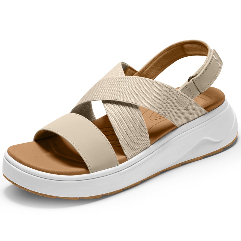 Vilanva Women's platform sandals Beige Size 8 - Image 1