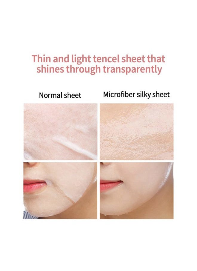 JMsolution Glow Luminous Flower Firming Mask Rose - Korean Skincare Facial Mask - Nutrition Moisturizing -rosewater 3 types of flower extracts - 10 sheets for all skin types (11. Flower-Rose)  - Image 5